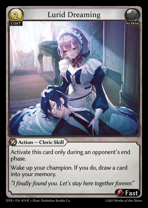Lurid Dreaming DTR-EN-074-Foil-Common (C) - Distorted Reflections - Grand Archive Card