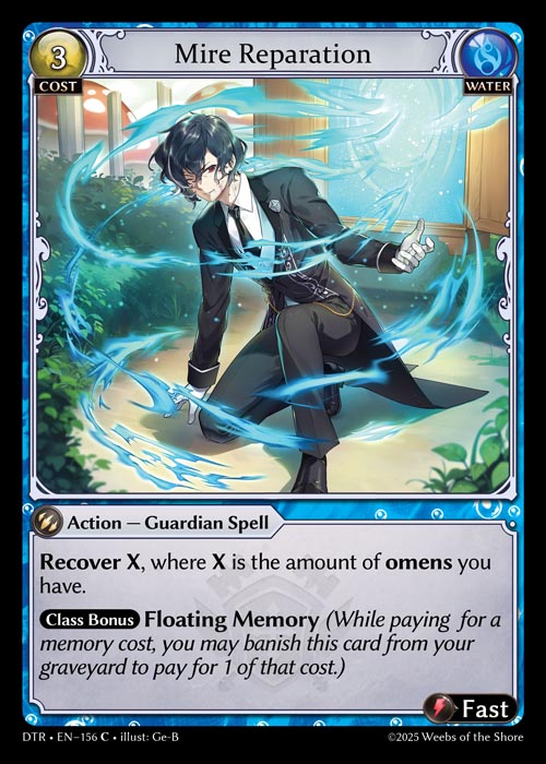 Mire Reparation DTR-EN-156-Normal-Common (C) - Distorted Reflections - Grand Archive Card