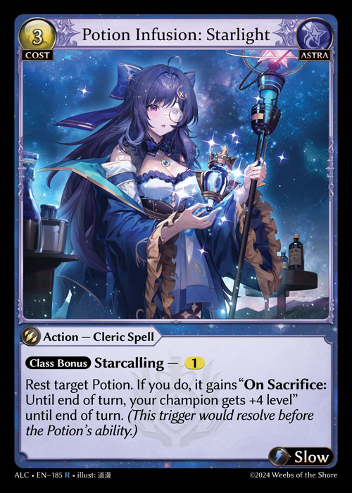 Potion Infusion: Starlight ALC-EN-185-Normal-Rare (R) - Alchemical Revolution - Grand Archive Card
