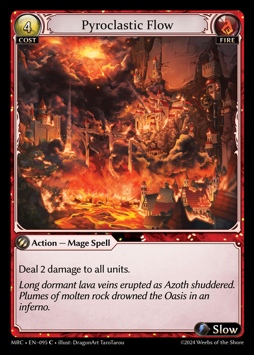 Pyroclastic Flow MRC-EN-095-Foil-Common (C) - Mercurial Heart - Grand Archive Card