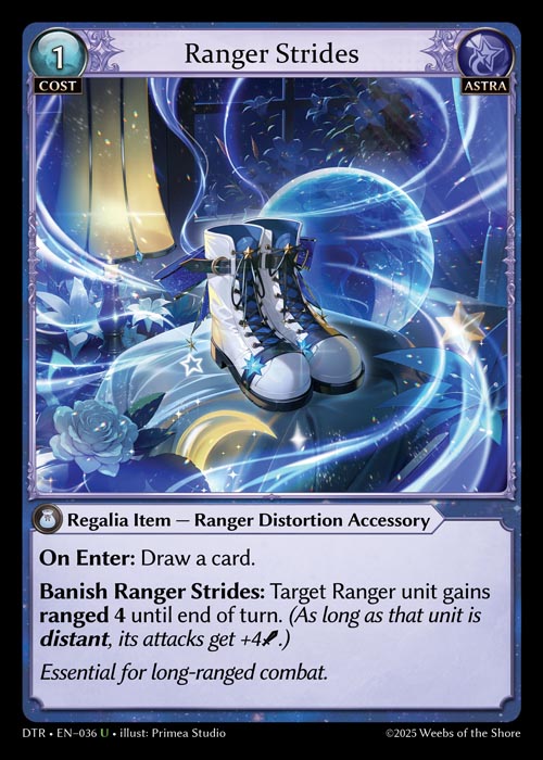 Ranger Strides DTR-EN-036-Normal-Uncommon (U) - Distorted Reflections - Grand Archive Card
