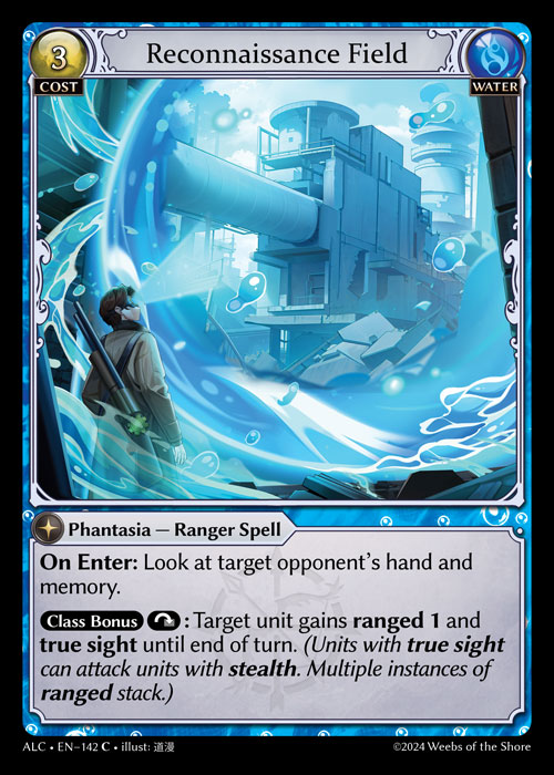 Reconnaissance Field ALC-EN-142-Normal-Common (C) - Alchemical Revolution - Grand Archive Card