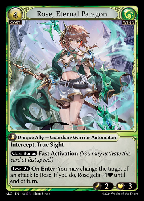 Rose, Eternal Paragon ALC-EN-166-Normal-Super Rare (SR) - Alchemical Revolution - Grand Archive Card