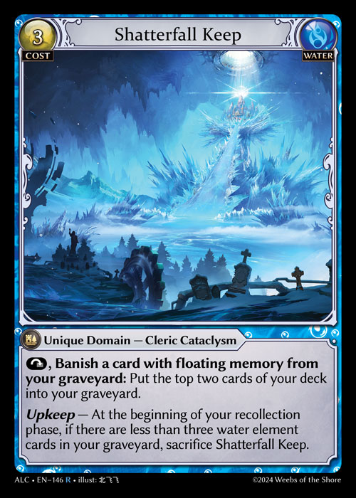 Shatterfall Keep ALC-EN-146-Normal-Rare (R) - Alchemical Revolution - Grand Archive Card