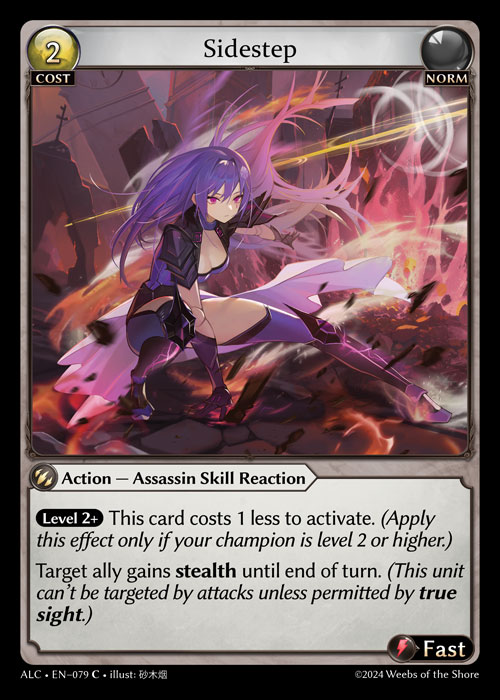 Sidestep ALC-EN-079-Normal-Common (C) - Alchemical Revolution - Grand Archive Card