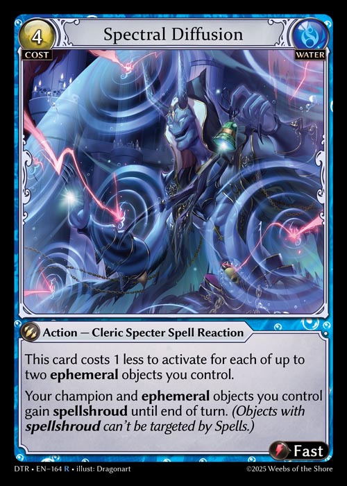 Spectral Diffusion DTR-EN-164-Normal-Rare (R) - Distorted Reflections - Grand Archive Card