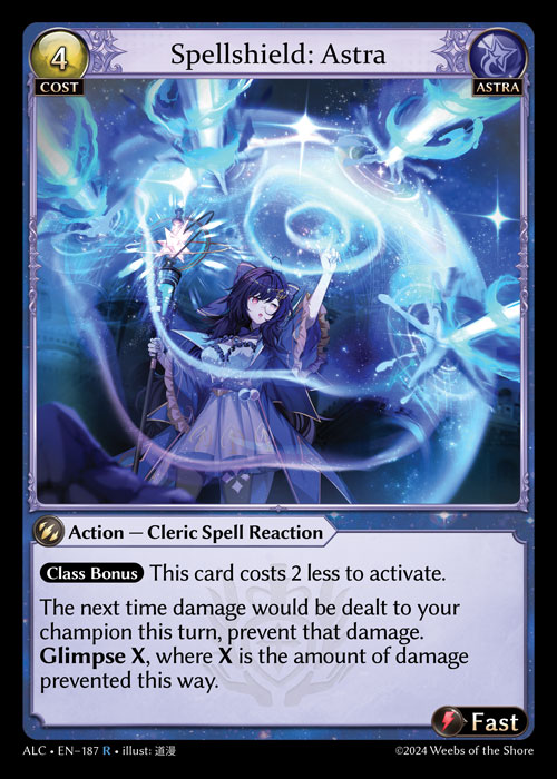 Spellshield: Astra ALC-EN-187-Normal-Rare (R) - Alchemical Revolution - Grand Archive Card