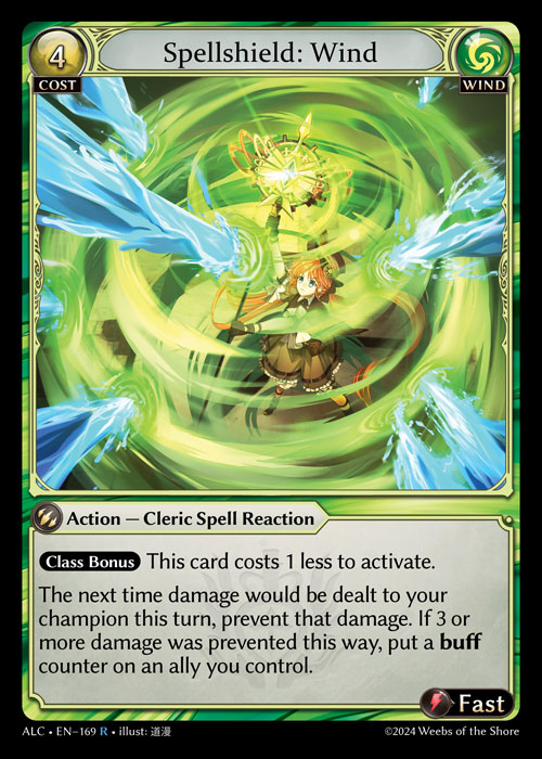 Spellshield: Wind ALC-EN-169-Normal-Rare (R) - Alchemical Revolution - Grand Archive Card
