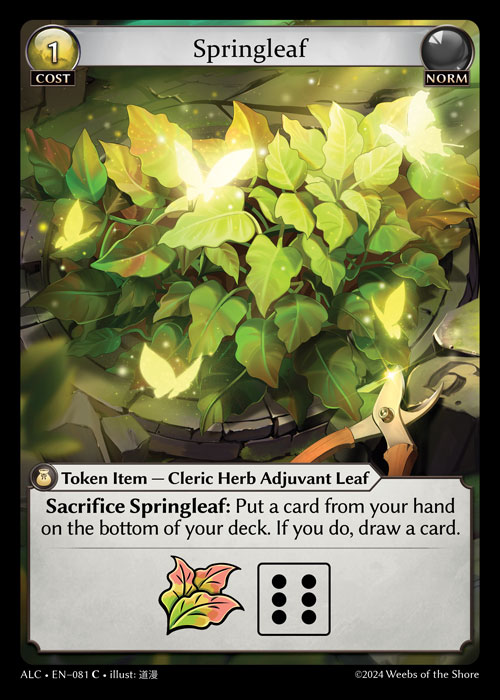 Springleaf ALC-EN-081-Normal-Common (C) - Alchemical Revolution - Grand Archive Card