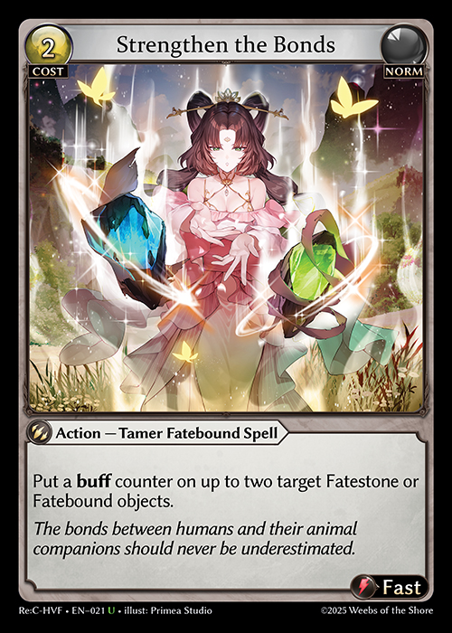 Strengthen the Bonds ReC-HVF-EN-021-Normal-Uncommon (U) - Re:Collection Heaven's Favored - Grand Archive Card