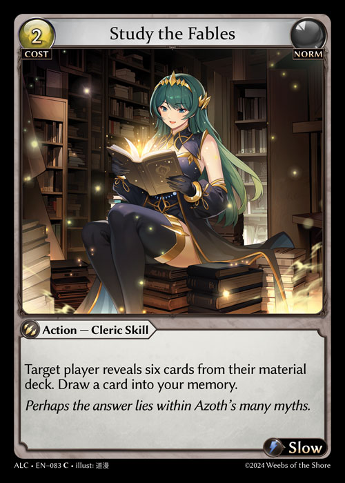 Study the Fables ALC-EN-083-Normal-Common (C) - Alchemical Revolution - Grand Archive Card
