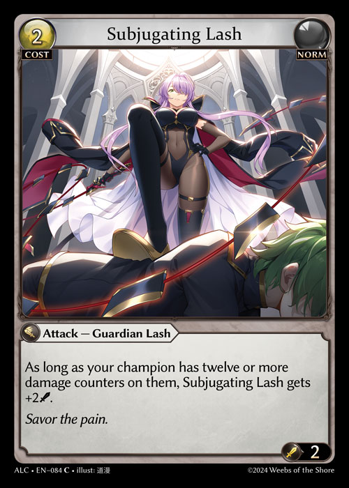Subjugating Lash ALC-EN-084-Normal-Common (C) - Alchemical Revolution - Grand Archive Card