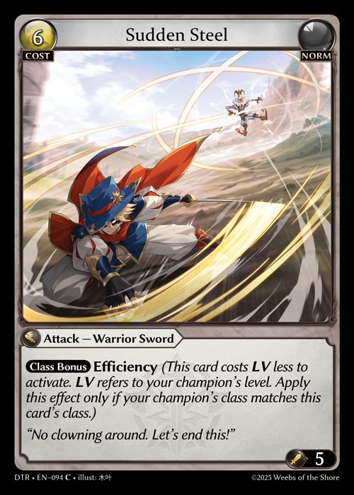 Sudden Steel DTR-EN-094-Normal-Common (C) - Distorted Reflections - Grand Archive Card