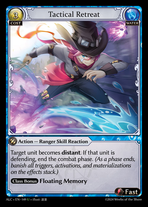 Tactical Retreat ALC-EN-149-Normal-Uncommon (U) - Alchemical Revolution - Grand Archive Card