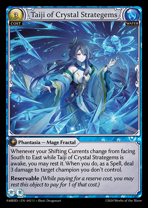 Taiji of Crystal Strategems AMBSD-EN-042-Normal-Uncommon (U) - Mortal Ambition Starter Decks - Grand Archive Card