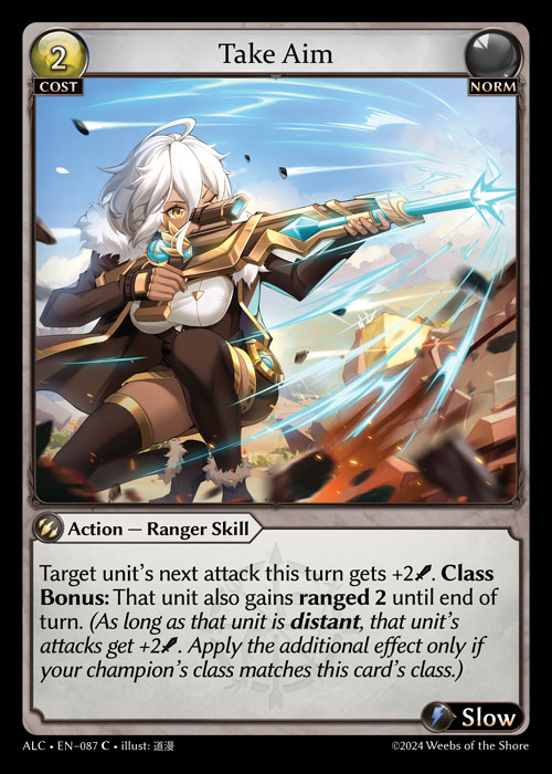 Take Aim ALC-EN-087-Normal-Common (C) - Alchemical Revolution - Grand Archive Card