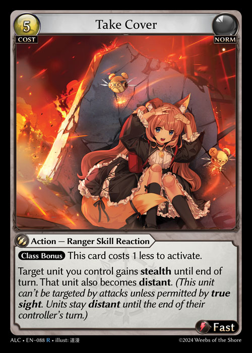 Take Cover ALC-EN-088-Normal-Rare (R) - Alchemical Revolution - Grand Archive Card