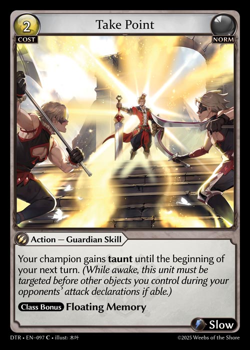 Take Point DTR-EN-097-Normal-Common (C) - Distorted Reflections - Grand Archive Card