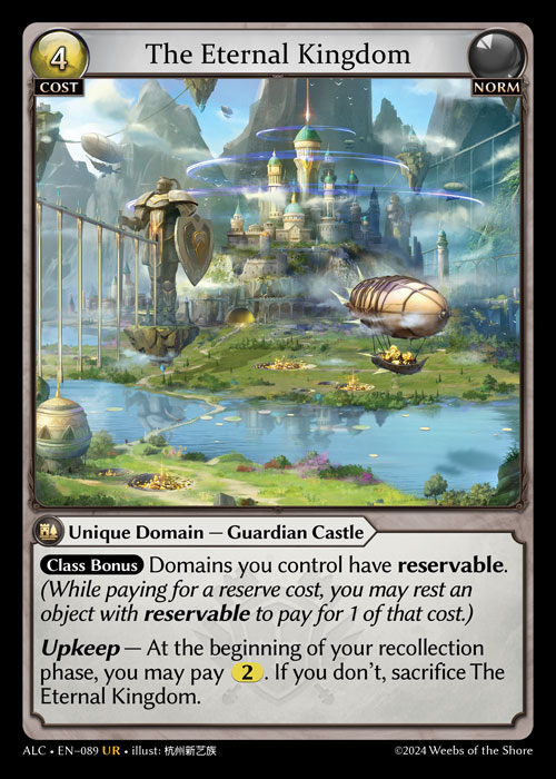 The Eternal Kingdom ALC-EN-089-Normal-Ultra Rare (UR) - Alchemical Revolution - Grand Archive Card
