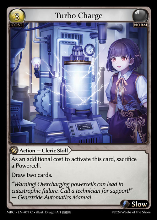 Turbo Charge MRC-EN-077-Foil-Common (C) - Mercurial Heart - Grand Archive Card