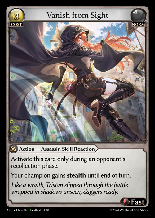 Vanish from Sight ALC-EN-092-Normal-Uncommon (U) - Alchemical Revolution - Grand Archive Card