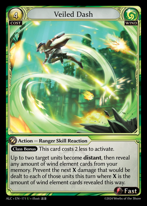 Veiled Dash ALC-EN-171-Normal-Uncommon (U) - Alchemical Revolution - Grand Archive Card