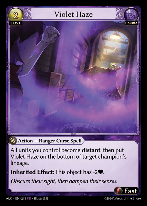 Violet Haze ALC-EN-214-Normal-Super Rare (SR) - Alchemical Revolution - Grand Archive Card
