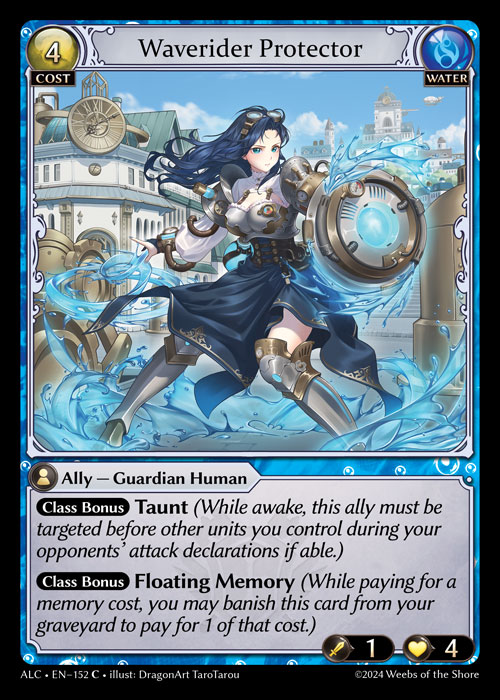 Waverider Protector ALC-EN-152-Normal-Common (C) - Alchemical Revolution - Grand Archive Card