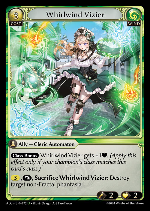 Whirlwind Vizier ALC-EN-172-Normal-Uncommon (U) - Alchemical Revolution - Grand Archive Card