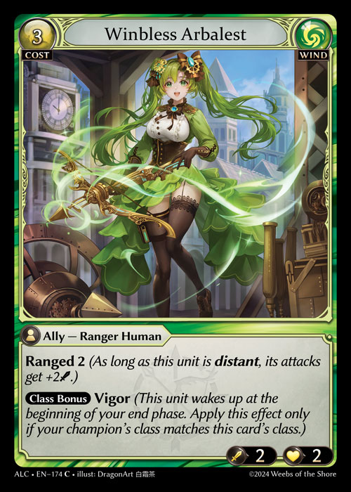 Winbless Arbalest ALC-EN-174-Normal-Common (C) - Alchemical Revolution - Grand Archive Card