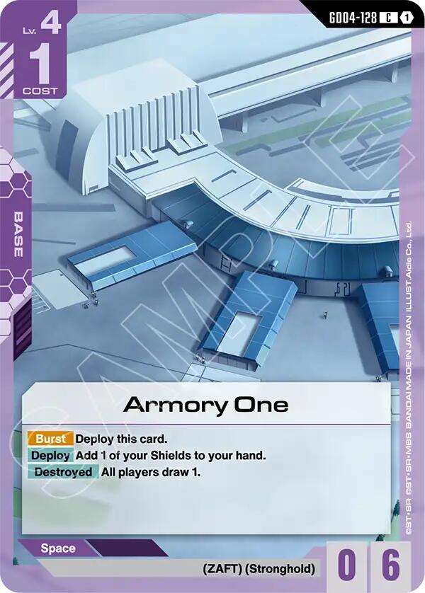 armory one GD04-128 Phantom Aria Gundam card