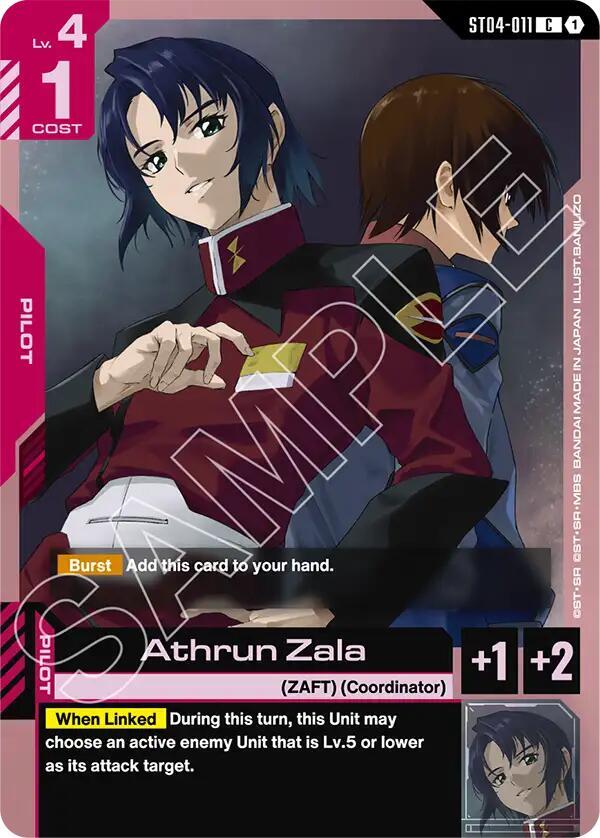 athrun zala ST04-011 Starter Deck 09: Destiny Ignition Gundam card