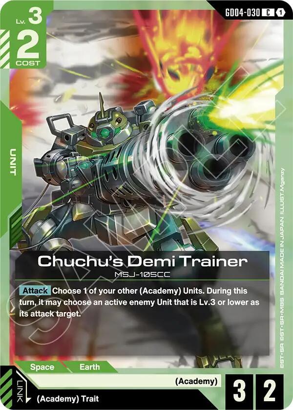 chuchus demi trainer GD04-030 Phantom Aria Gundam card