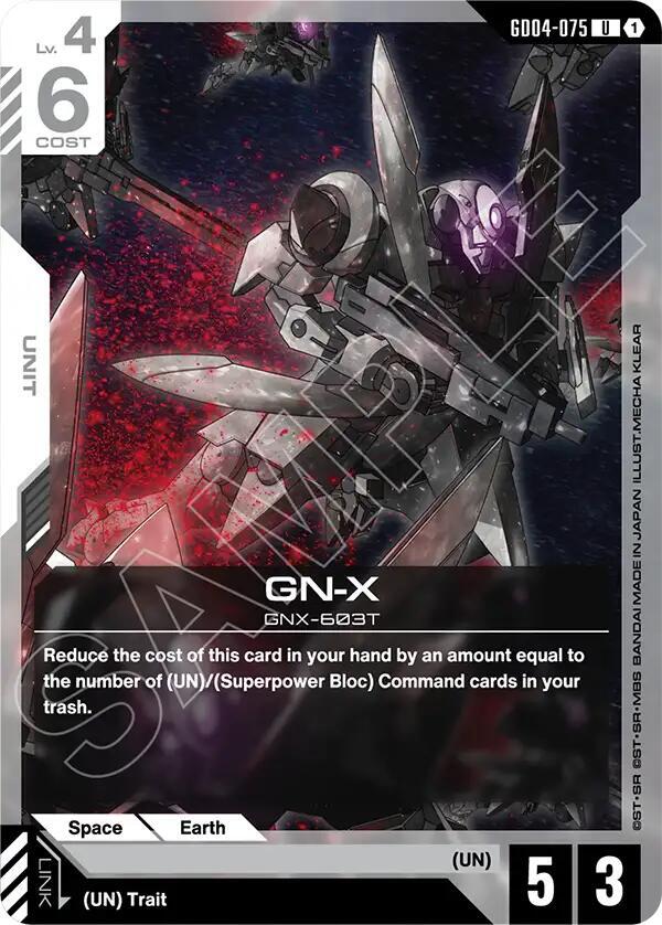 gn x GD04-075 Phantom Aria Gundam card