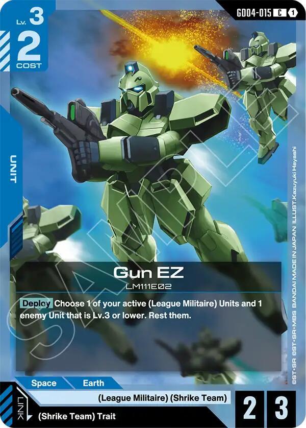 gun ez GD04-015 Phantom Aria Gundam card