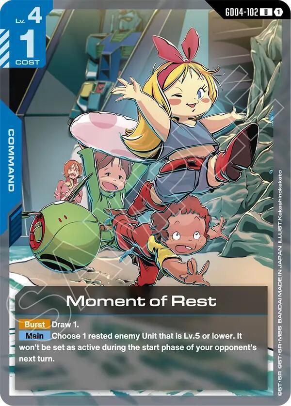 moment of rest GD04-102 Phantom Aria Gundam card