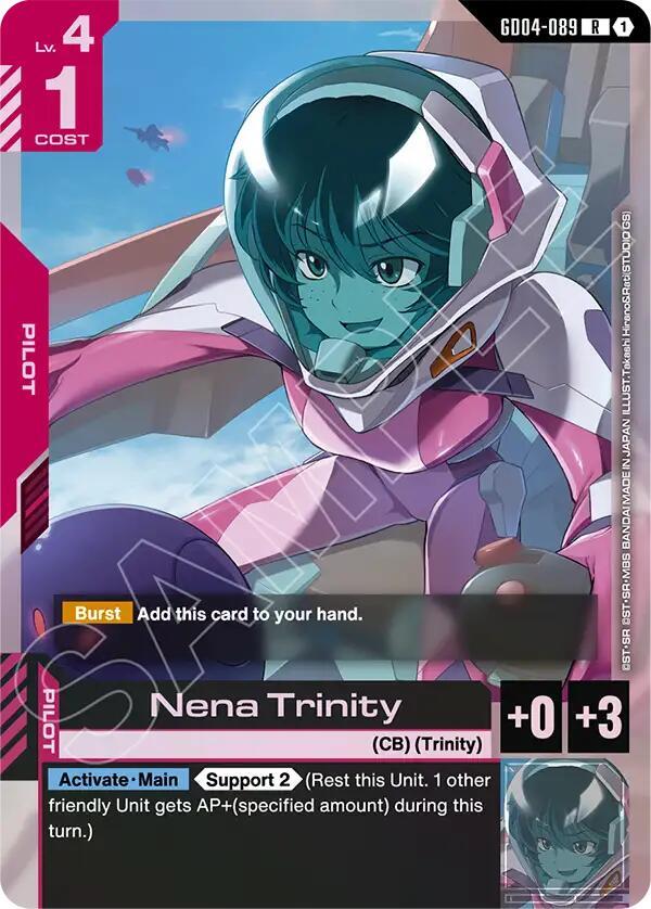 nena trinity GD04-089 Phantom Aria Gundam card