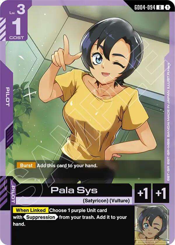 pala sys GD04-094 Phantom Aria Gundam card