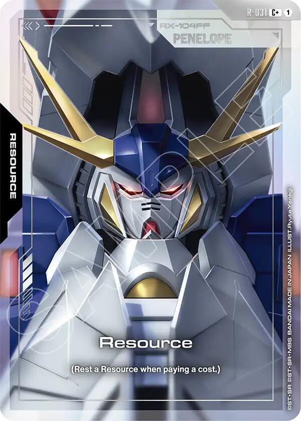 resource cplus R-031 Phantom Aria Gundam card