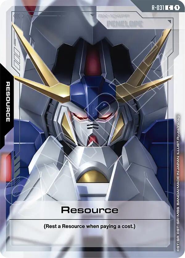 resource R-031 Phantom Aria Gundam card
