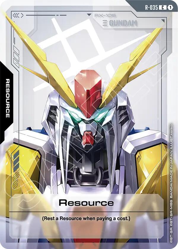 resource R-035 Phantom Aria Gundam card