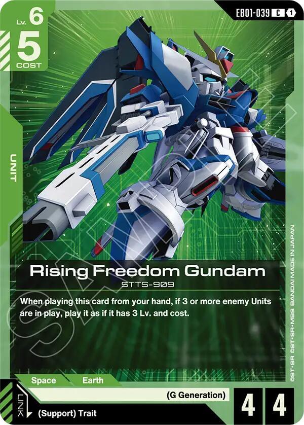 rising freedom gundam EB01-039 Eternal Nexus Gundam card