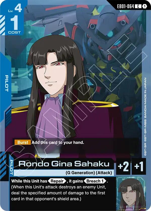 rondo gina sahaku EB01-064 Eternal Nexus Gundam card