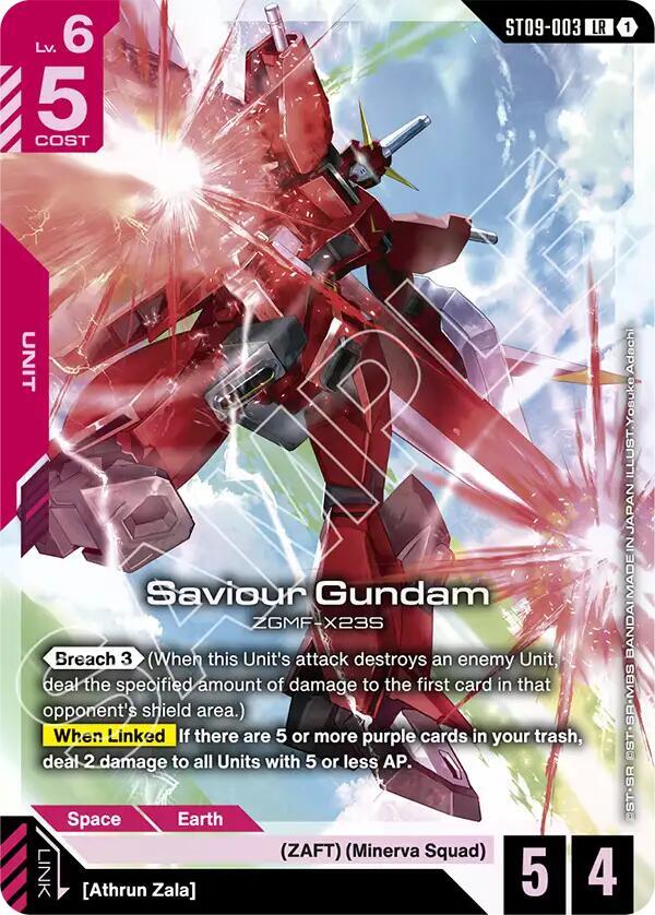 saviour gundam ST09-003 Starter Deck 09: Destiny Ignition Gundam card