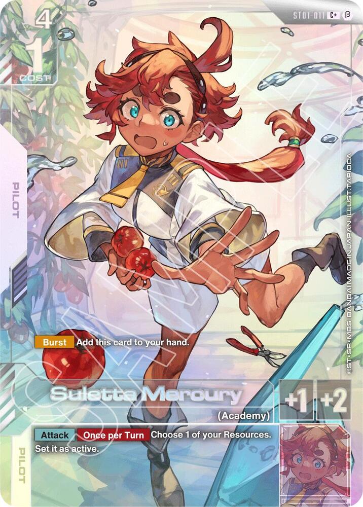 Suletta Mercury (C+) ST01-011 Edition Beta Gundam card