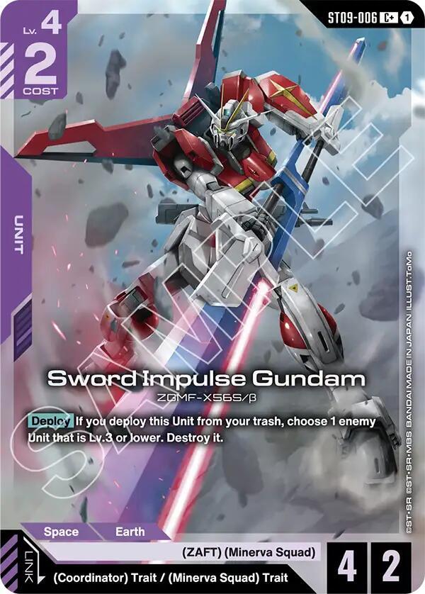 sword impulse gundam cplus ST09-006 Starter Deck 09: Destiny Ignition Gundam card