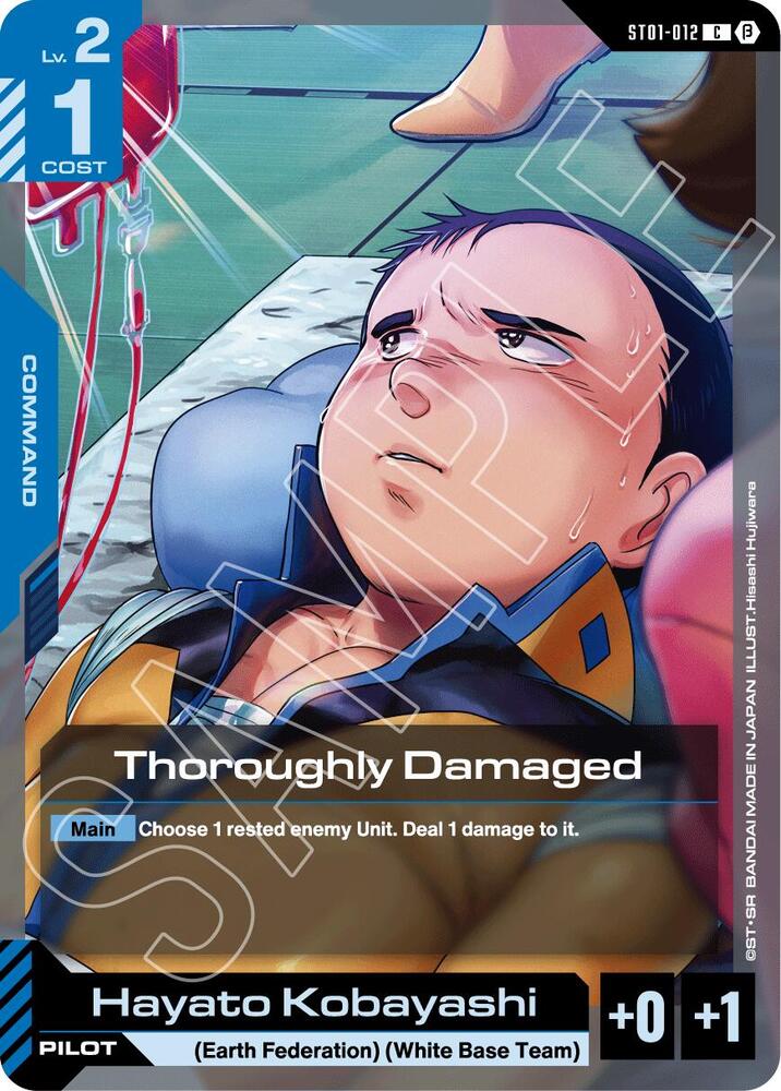 Thoroughly Damaged ST01-012 Edition Beta Gundam card