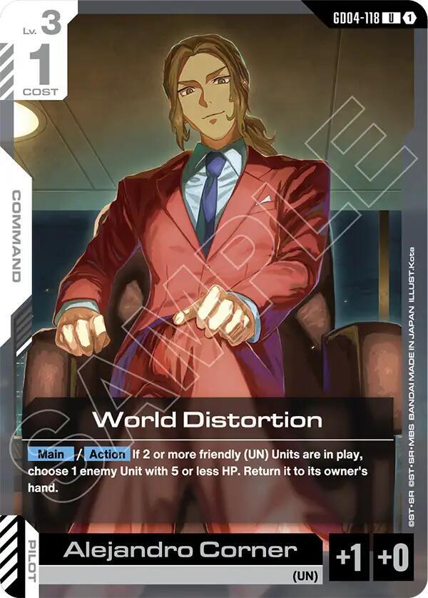 world distortion GD04-118 Phantom Aria Gundam card