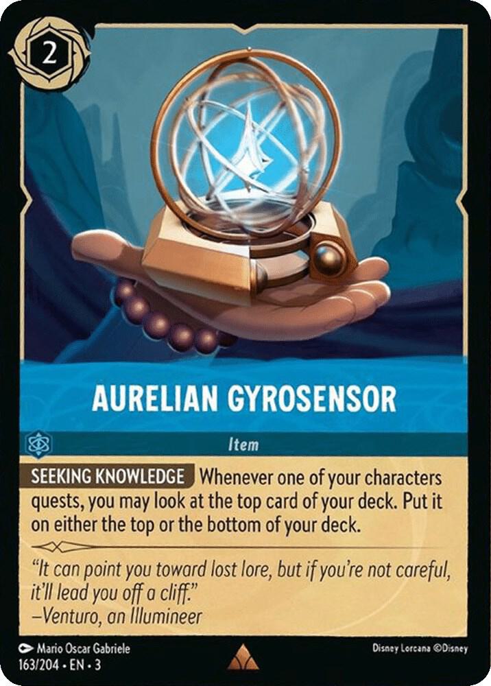 Aurelian Gyrosensor 163/204 Into the Inklands Lorcana card