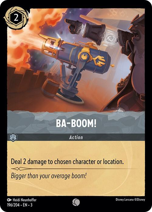 Ba Boom 196/204 Into the Inklands Lorcana card